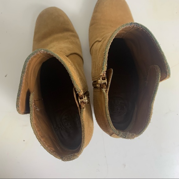 Tory Burch sabe camel suede leather booties - Picture 8 of 9